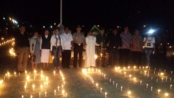 Malam Seribu Lilin Untuk Dolvina Abuk yang mati dengan tidak wajar(foto by Noken)