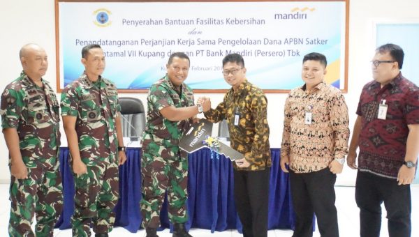 Lantamal VII dan Bank Mandiri Kupang Tandatangani 